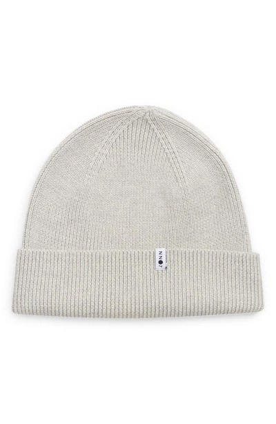 Shop Nn07 Niko Cuff Beanie In Light Grey Melange