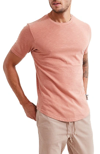 Shop Goodlife Scallop Short Sleeve T-shirt In Clay