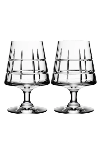 Orrefors 'street' Cognac Glasses In White