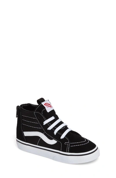 Shop Vans Sk8-hi Zip Sneaker In Black/ White