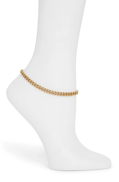 Shop Bracha Joanna Chain Anklet In Gold