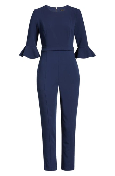 Shop Black Halo Brooklyn Jumpsuit In Pacific Blue