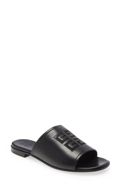 Shop Givenchy Cutout 4g Logo Slide Sandal In Black