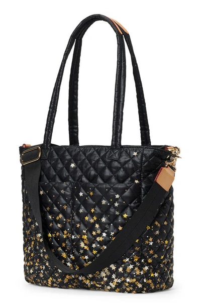 Shop Mz Wallace Metro Quatro Quilted Nylon Tote In Ombre Star