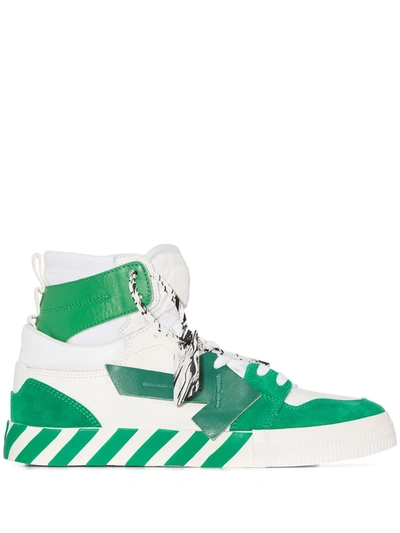 Shop Off-white Vulcanized High-top Sneakers In Weiss