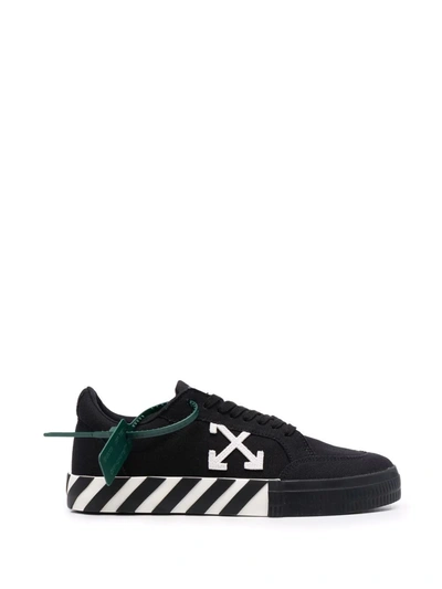 Shop Off-white Vulcanized Low-top Sneakers In Black