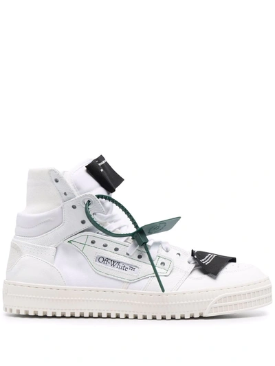 Shop Off-white 3.0 Off Court High-top Sneakers In Weiss