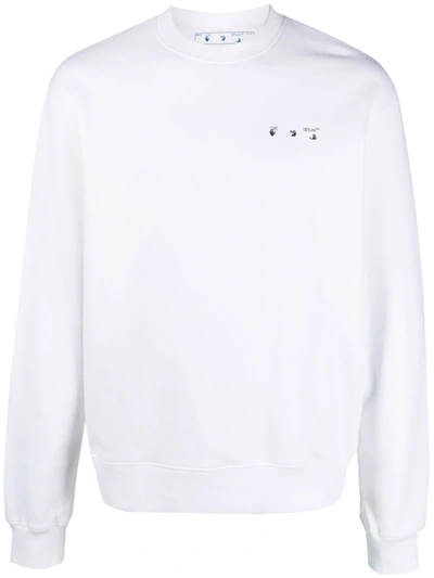 Off-white Caravaggio Graphic-print Sweatshirt In Weiss