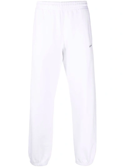 Shop Off-white Caravaggio Diag Track Pants In Weiss