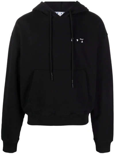 Shop Off-white Caravaggio Paint Over Hoodie In Schwarz