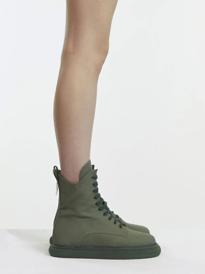 Shop Attico ''selene'' Military Green Boots