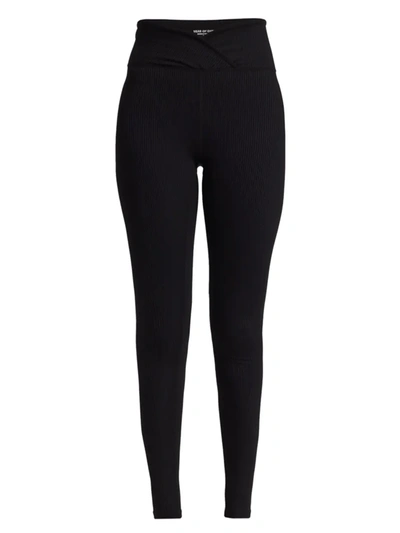 Shop Year Of Ours Women's Veronica Rib-knit Leggings In Black