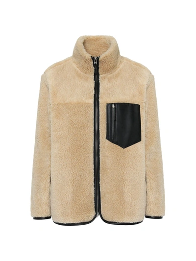 Shop Anine Bing Women's Ryder Faux Shearling Jacket In Camel