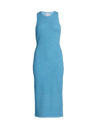 Shop Galvan Women's Selene Midi Dress In Electric Blue