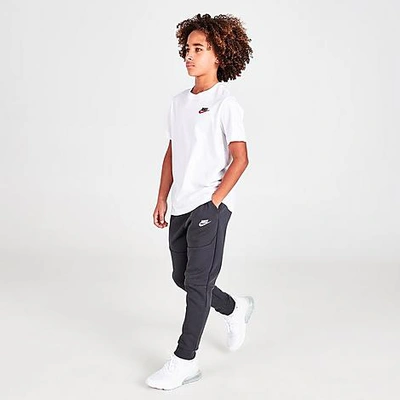 Shop Nike Kids' Sportswear Tech Fleece Jogger Pants In Anthracite/light Green Spark/sail