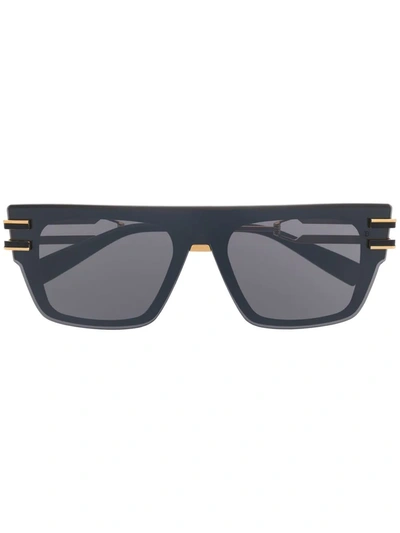 Shop Balmain Eyewear Square-frame Tinted Sunglasses In Schwarz