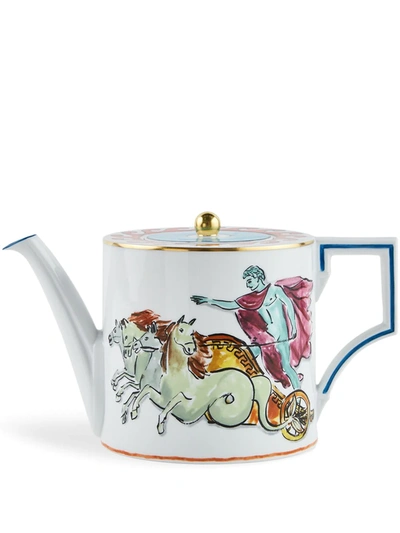 Shop Ginori 1735 Il Viaggio Di Nettuno Teapot (1l) In White