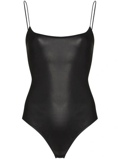Shop Alix Nyc Hirst Twist Detail Bodysuit In Black