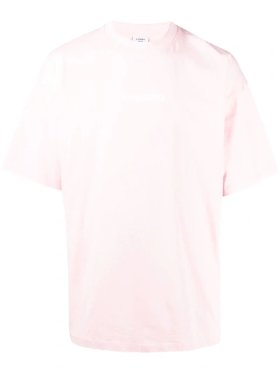 Shop Vetements Logo-print Oversized T-shirt In Pink