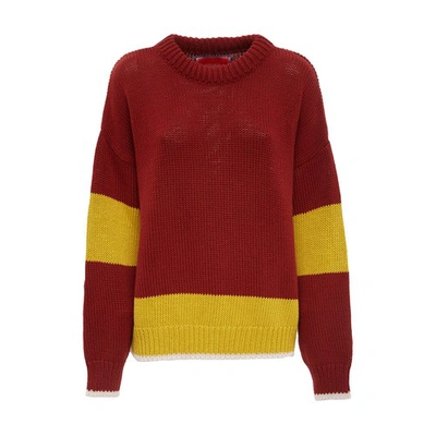 Shop La Doublej Boy Sweater In Arancio Giallo