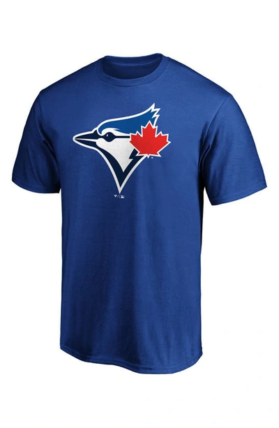 Shop Fanatics Branded Royal Toronto Blue Jays Official Logo T-shirt