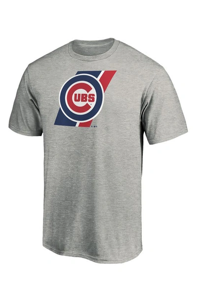 Shop Fanatics Branded Heathered Gray Chicago Cubs Prep Squad T-shirt In Heather Gray