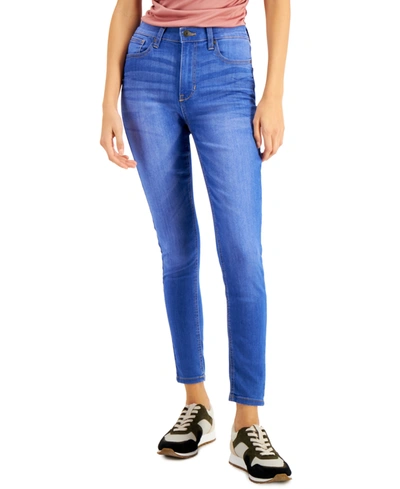 Shop Celebrity Pink High Rise Skinny Ankle Jeans, 0-24w In Blue Lagoon
