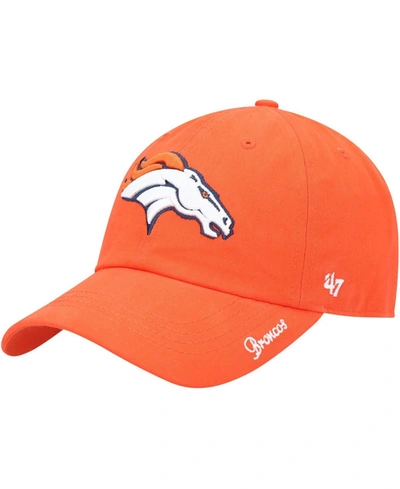 Shop 47 Brand Women's Orange Denver Broncos Miata Clean Up Secondary Adjustable Hat
