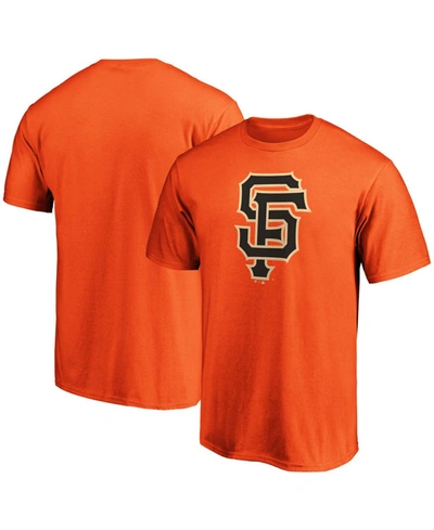 Shop Fanatics Men's Orange San Francisco Giants Official Logo T-shirt