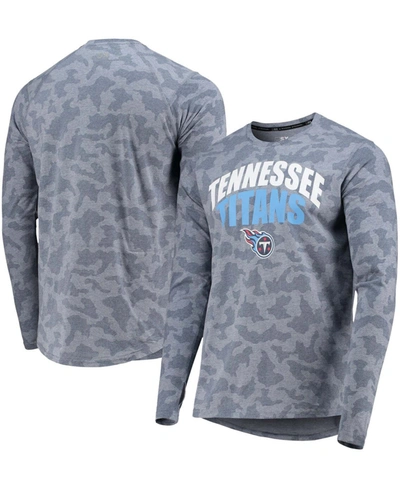 Shop Msx By Michael Strahan Men's Navy Tennessee Titans Camo Long Sleeve T-shirt