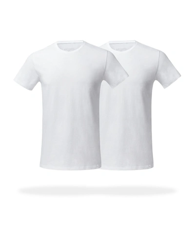 Shop Pair Of Thieves Men's Supersoft Cotton Stretch Crew Neck Undershirt 2 Pack In White