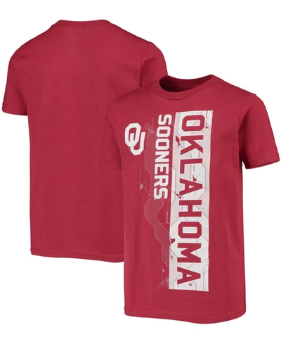 Shop Outerstuff Big Boys And Girls Crimson Oklahoma Sooners Challenger T-shirt