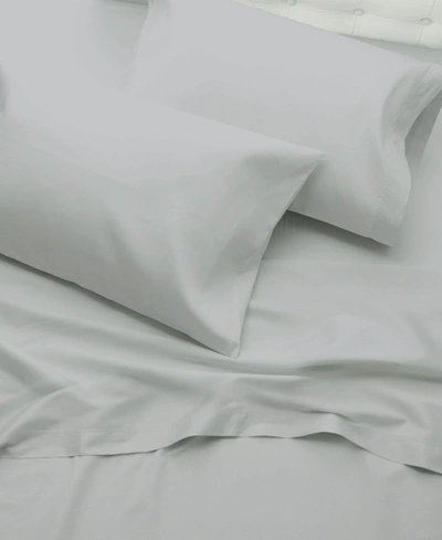 Purity Home 400 Thread Count Cotton Sateen 2 Pc Pillowcase Standard In Light Gray