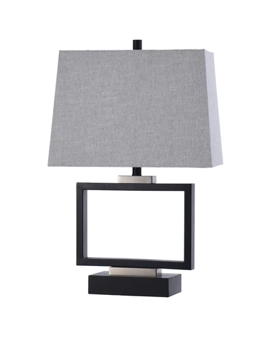 Shop Stylecraft Logan Open Design Table Lamp In Gray