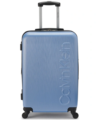 Shop Calvin Klein All Purpose 25" Upright Luggage In Forever Blue