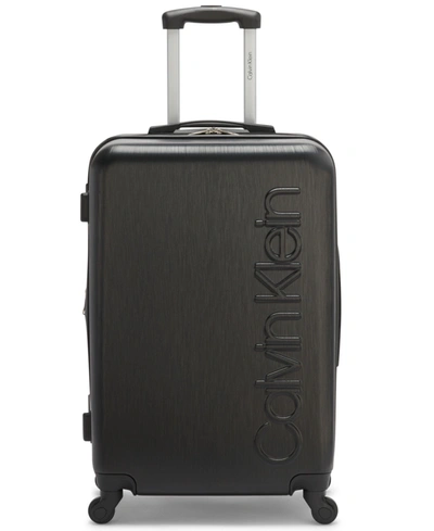 Shop Calvin Klein All Purpose 25" Upright Luggage In Black