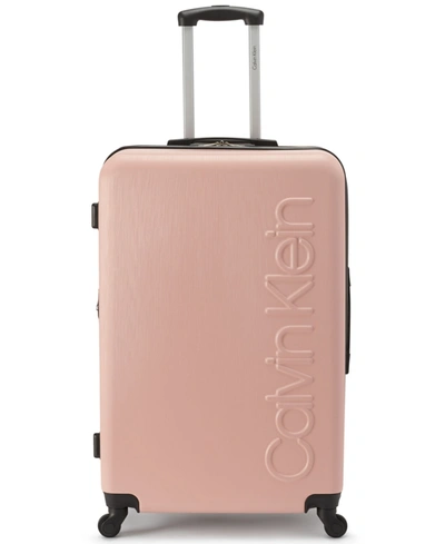 Shop Calvin Klein All Purpose 28" Upright Luggage In Mellow Rose