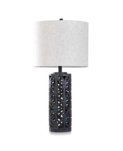 Shop Stylecraft Aasha Malta Black Table Lamp In Oatmeal