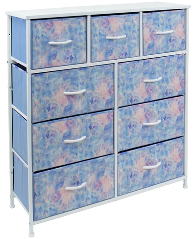 Shop Sorbus 9-drawers Chest Dresser In Tie Dye
