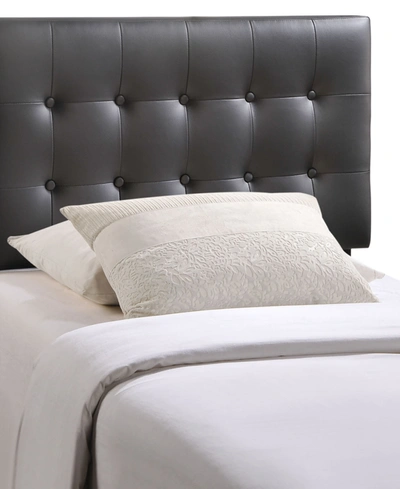 Shop Modway Emily Twin Upholstered Vinyl Headboard In White