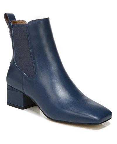 Shop Franco Sarto Waxton Booties Women's Shoes In Navy Leather