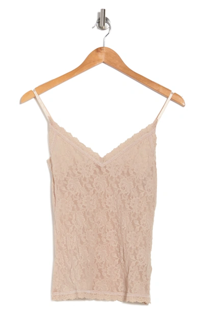 Shop Hanky Panky V-neck Lace Cami In Chai