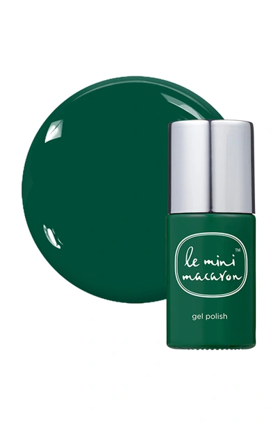 Shop Le Mini Macaron Gel Nail Polish In Emerald Green