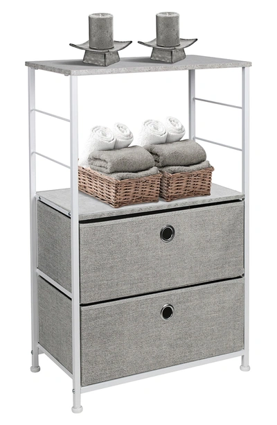 Shop Sorbus Gray 2-drawer Table Dresser In Grey