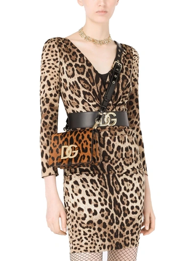 Shop Dolce E Gabbana Women's Brown Leather Shoulder Bag