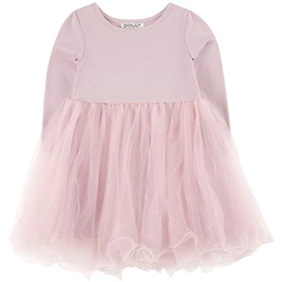 Shop Dolly By Le Petit Tom Purple Butterfly Wings Dress In Pink