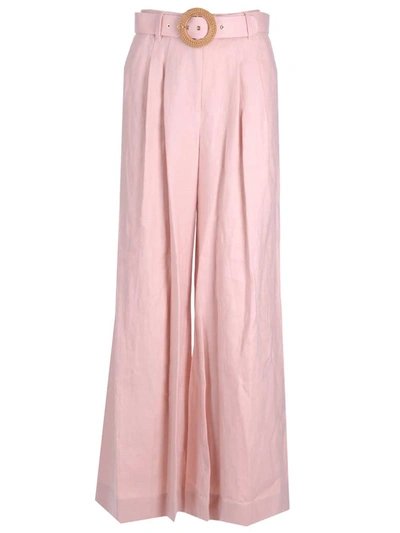 Shop Zimmermann Postcard Belted Wide In Pink