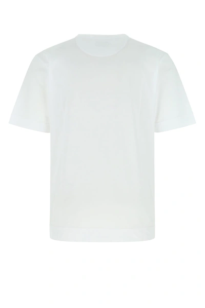 Shop Fendi White Cotton T-shirt  White  Uomo L