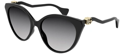 Gucci Gg1011s 001 Cat Eye Sunglasses In Grey