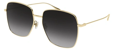 Gucci Grey Square Ladies Sunglasses Gg1031s 001 59 In Grey